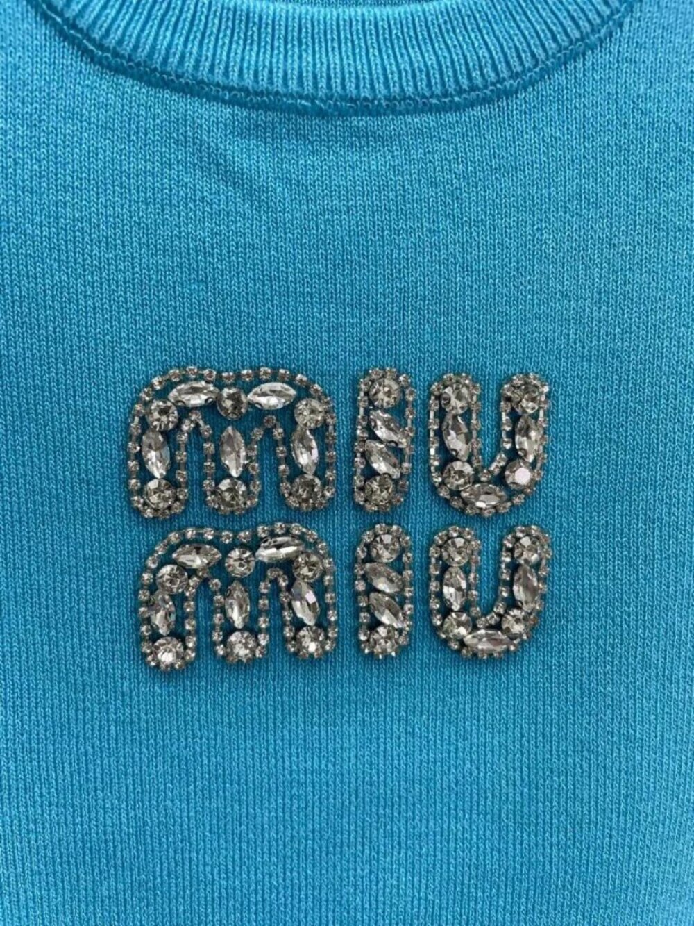 Miu Miu Knit Tank Top with Logo - Picture 4 of 7